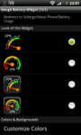 Gauge Battery Widget -    