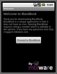 BlackBook – скрываем контакт