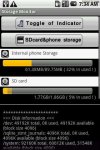Storage Monitor - выводит информацию о свободном объеме SD карточки