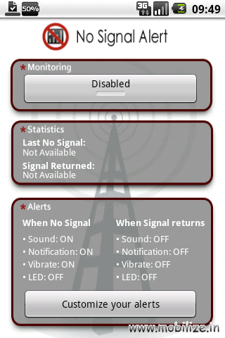 No Signal Alert - утилита бу