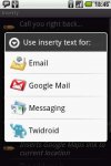 Inserty -        Email, SMS, twitter  Google
