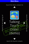 TTDialer Demo Talking Touch Dialer        