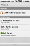 Notification Notes - ,    