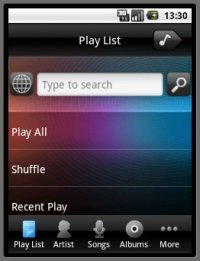 FTouch Music Player  простой mp3-плеер